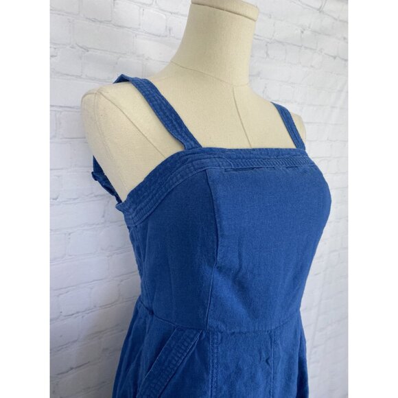 ⭐ 3/$15 Old Navy XS Cobalt Blue Cami Romper With Pockets - Picture 3 of 11